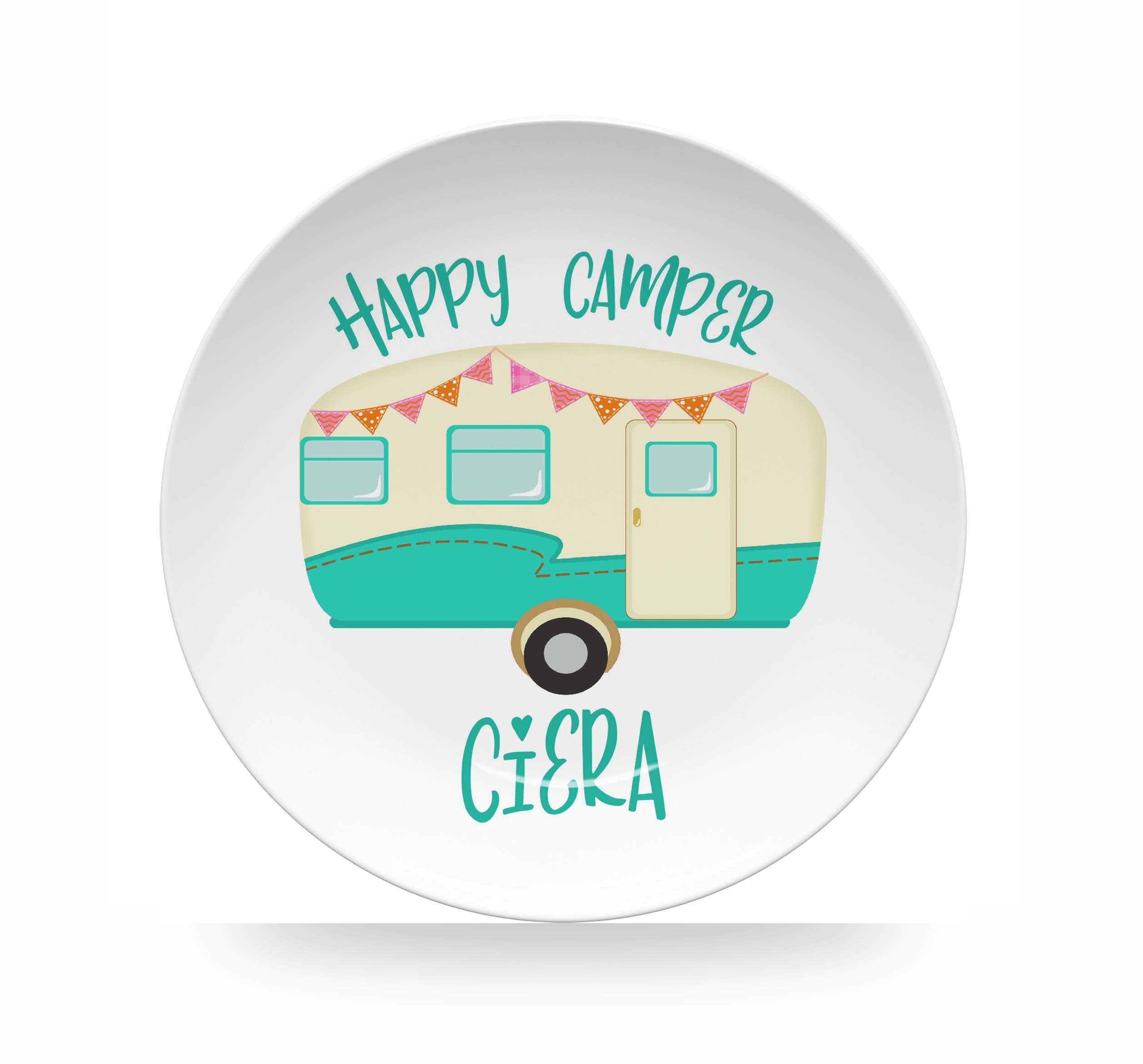 Personalized Retro Camper Plate RV Camping Dinnerware With Etsy