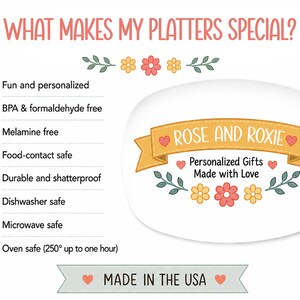 what makes my plates special? info sheet