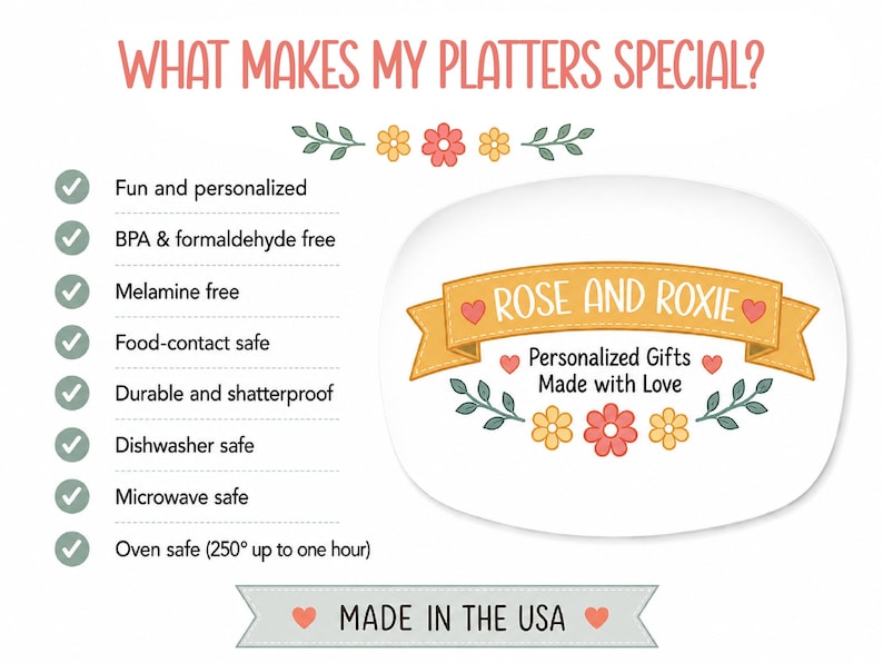 what makes my plates special? info sheet
