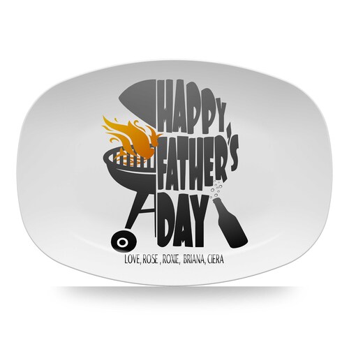 Personalized Daddy's Grilling Plate for Father's Day Etsy