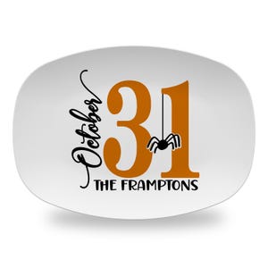 Personalized Custom Halloween Platter for Candy