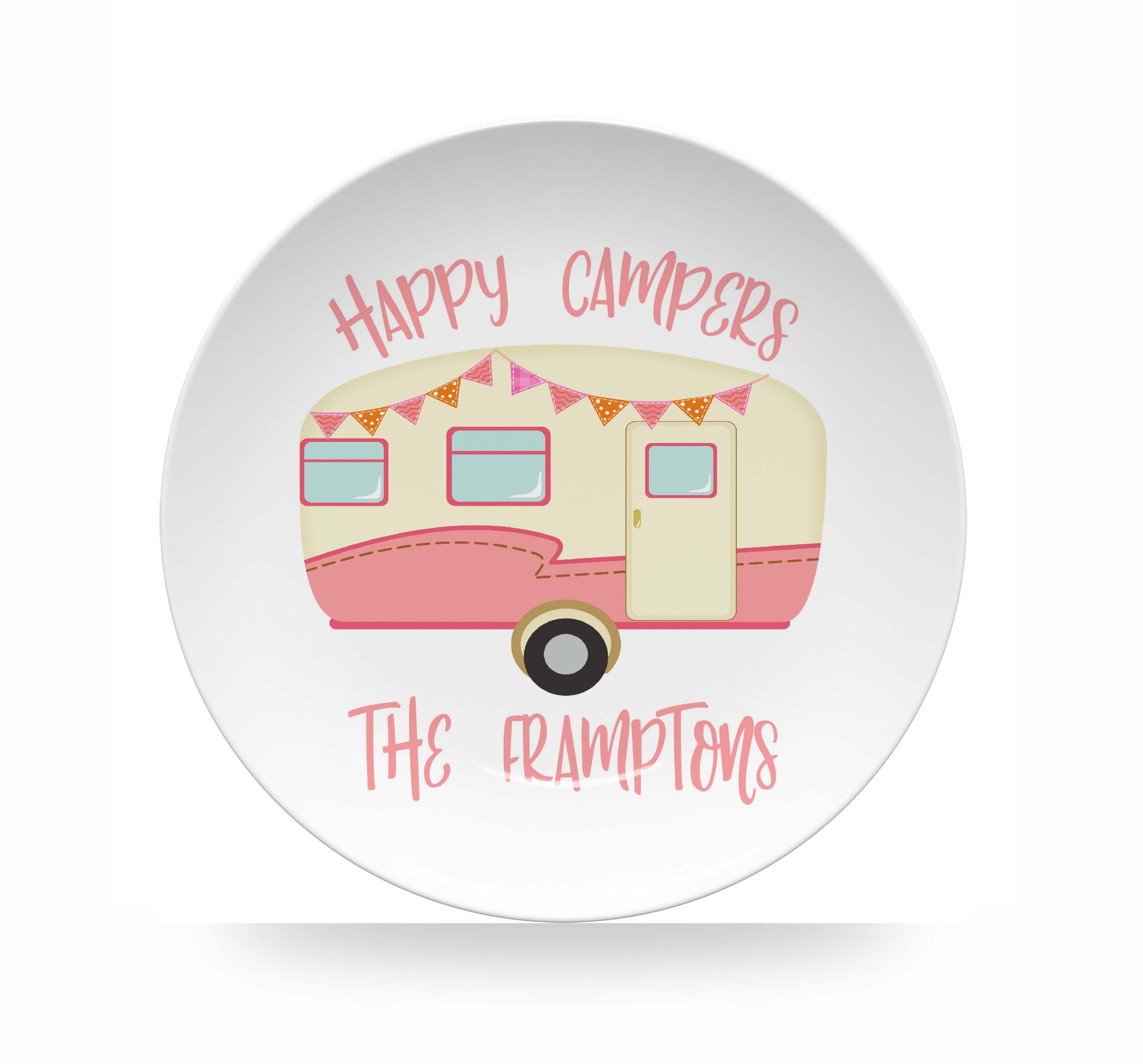 Personalized Retro Camper Plate RV Camping Dinnerware With Etsy
