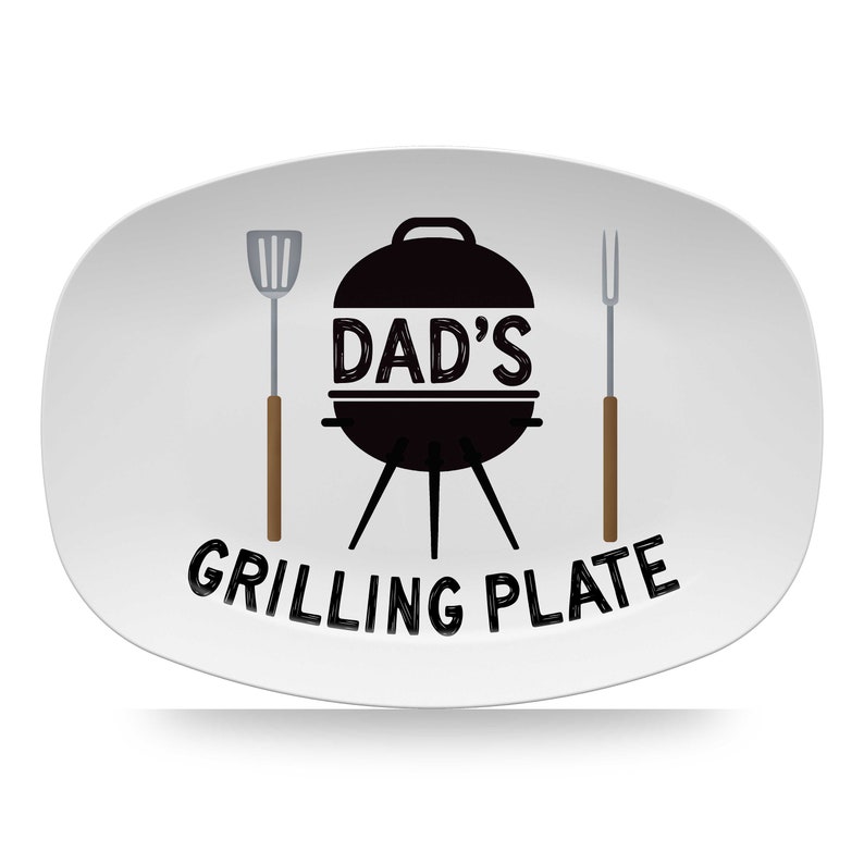 Personalized BBQ Grilling Platter Barbecue Grill Plate image 0