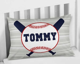 personalized baseball pillow case