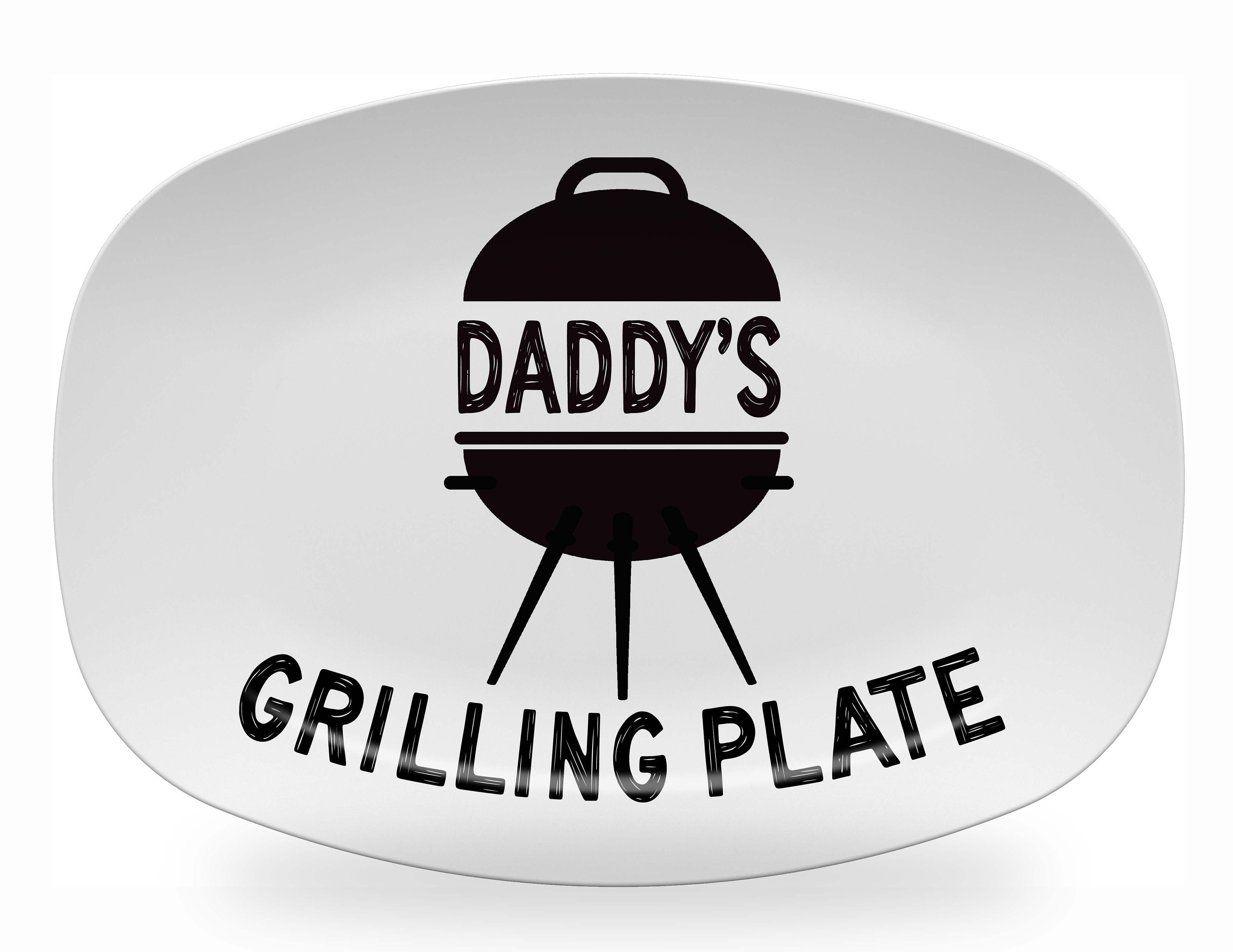 Daddy's Grilling Plate Platter Personalized Custom Etsy