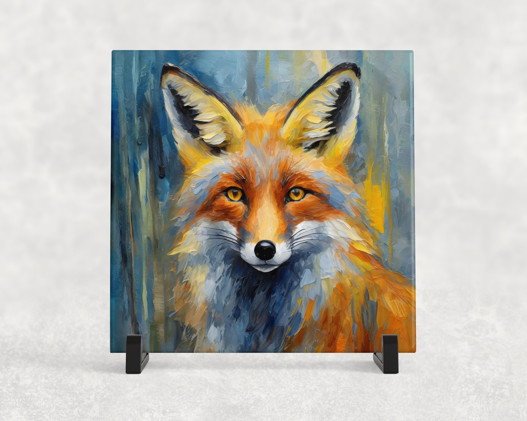 Trivet for Hot Dishes Fox Home Decor, Kitchen Decor, Mothers Day Mom, Gift for Mom, Gift for Her, Hot Plate Coaster, Animal Decor