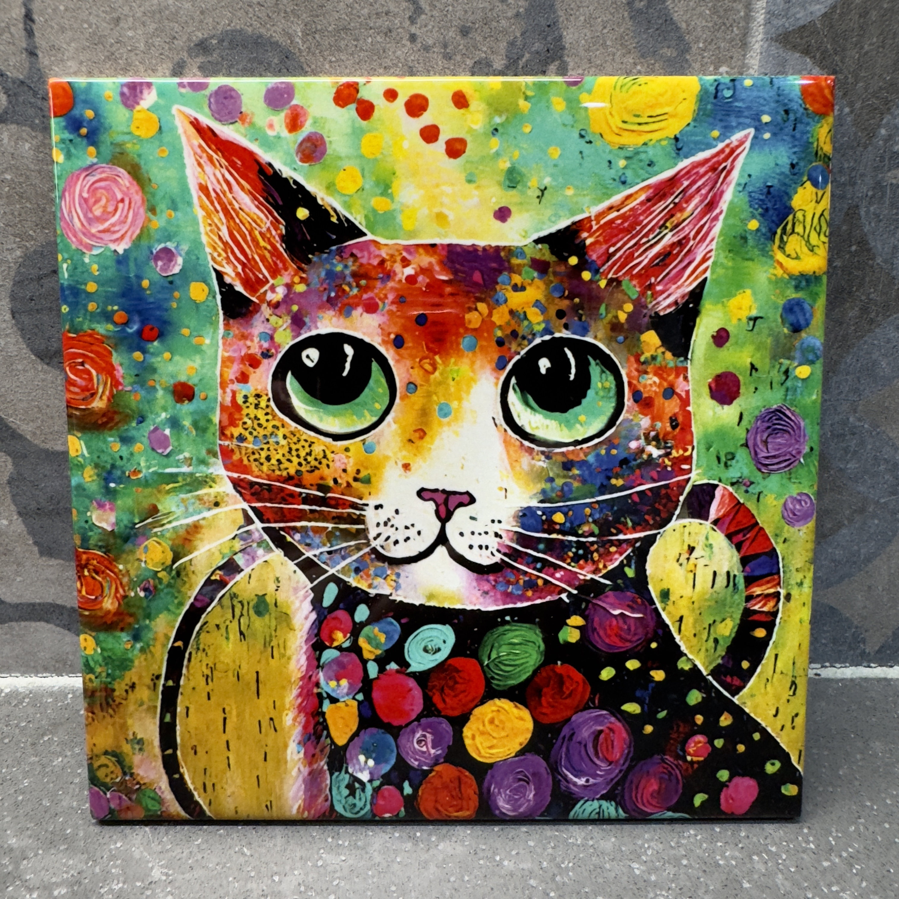 [ねこ鍋] カラフルな猫の手描き絵画 「funcat」抽象画　アクリル画 il_fullxfull.5814709545_1utl.jpg