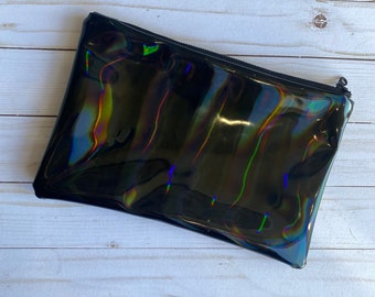 Handmade Holographic Star Wars, Zip Pouch, Bag