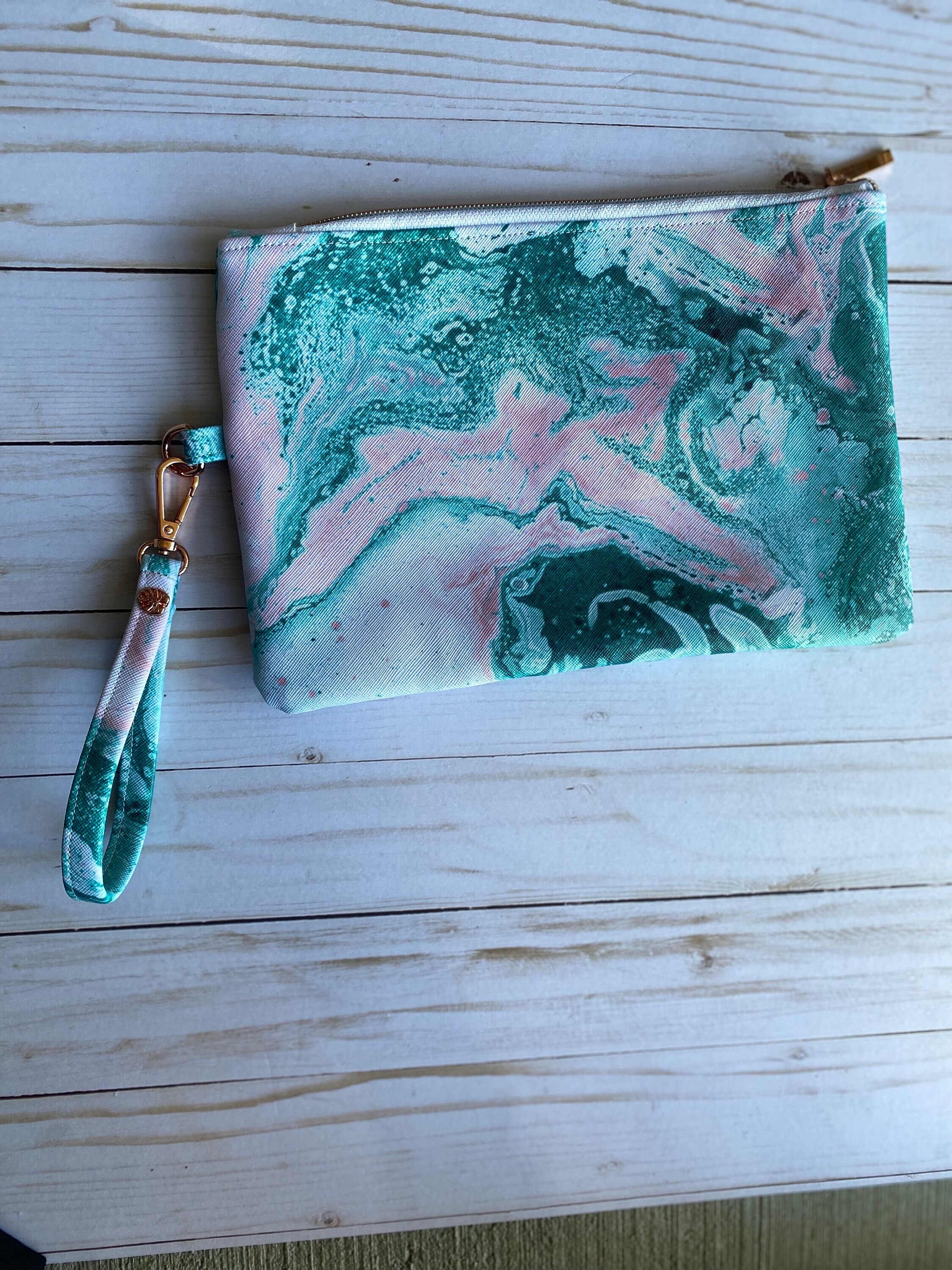 Handmade Clutch, Zip Pouch, Bag