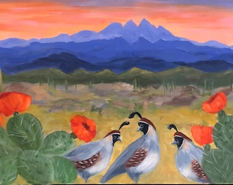 Quail near Four Peaks