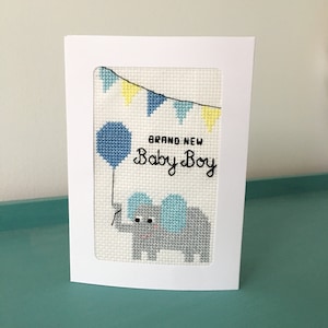 Brand New Baby Boy and Girl PDF Cross Stitch Pattern