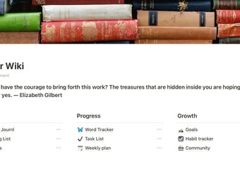 Writer’s Hub Notion Template