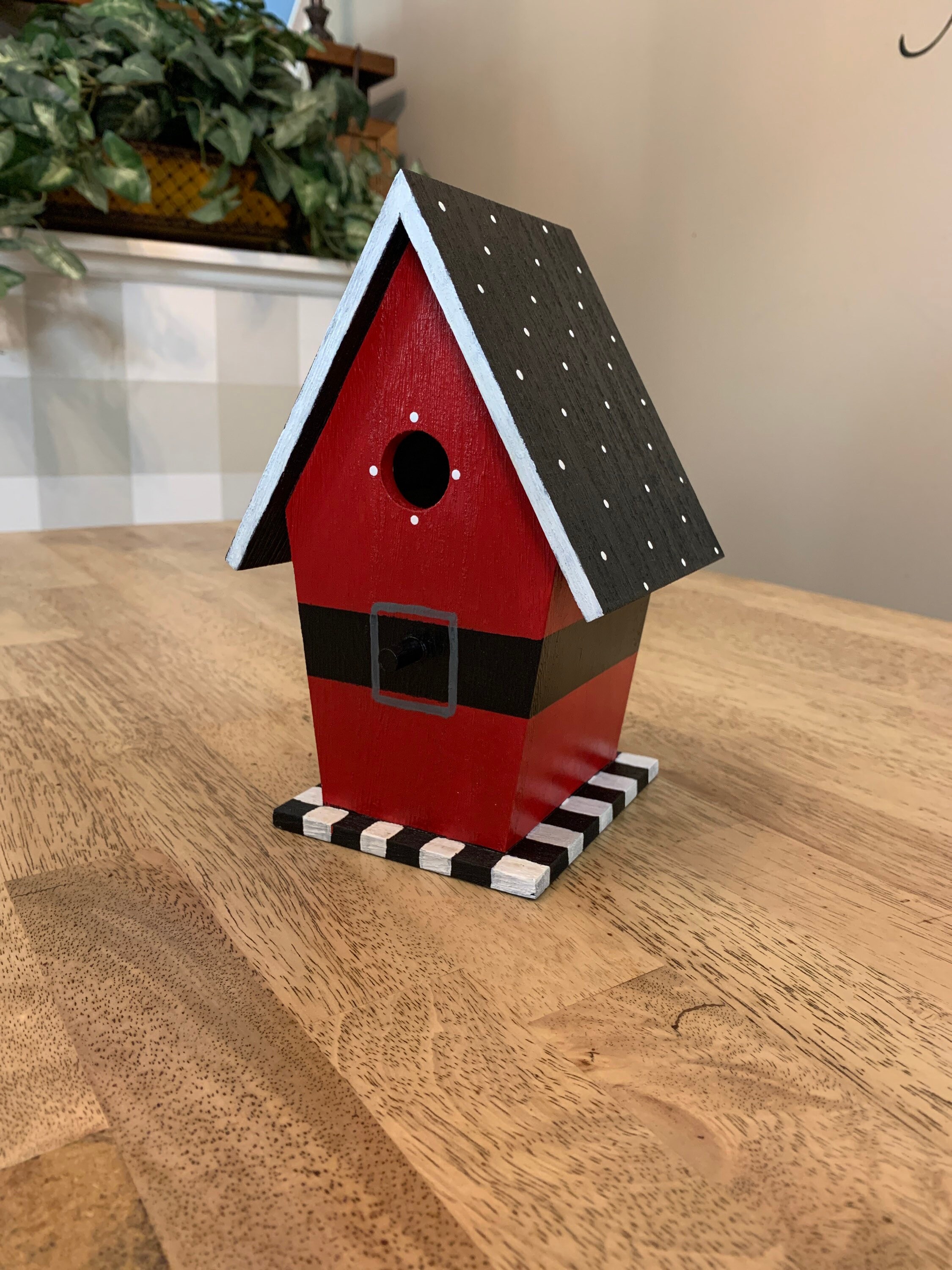 Santa birdhouse Etsy