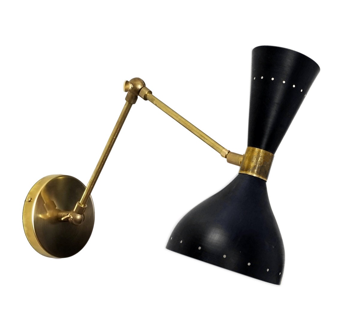 Applique Italienne Des Années 50's Noir