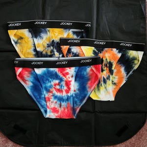 Tie dyed elance wide string bikini men's underwear size L (36-38)