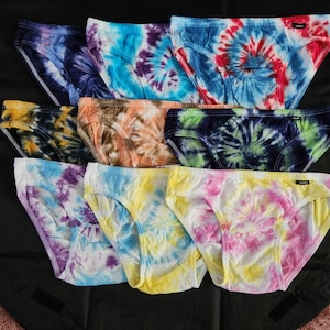 Men&#39;s jockey elance bikini size medium (32-34) tie dye underwear