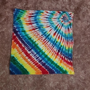 Organic cotton rainbow tie dyed baby blanket newborn swaddle, baby gift, coming home blanket, mom and baby gift