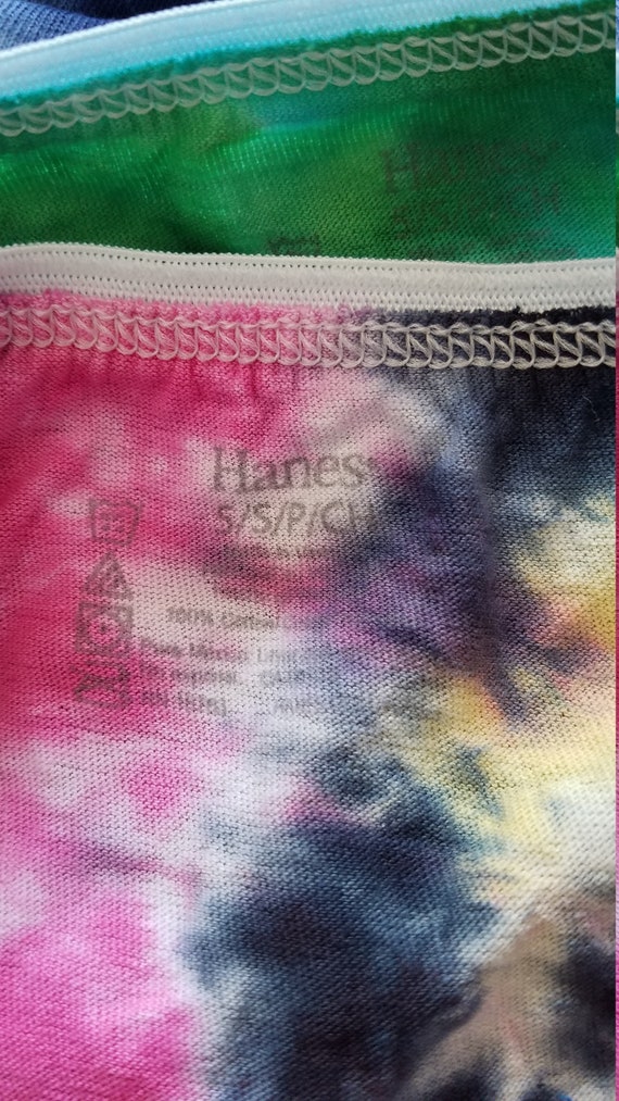 Womens Tie Dyed Hanes Bikini Underwear Size 5/small -  Canada