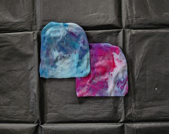 Tie dye / ice dyed baby hat
