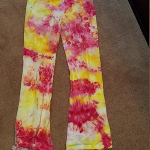 Ice dyed tie dyed yoga pants..tall