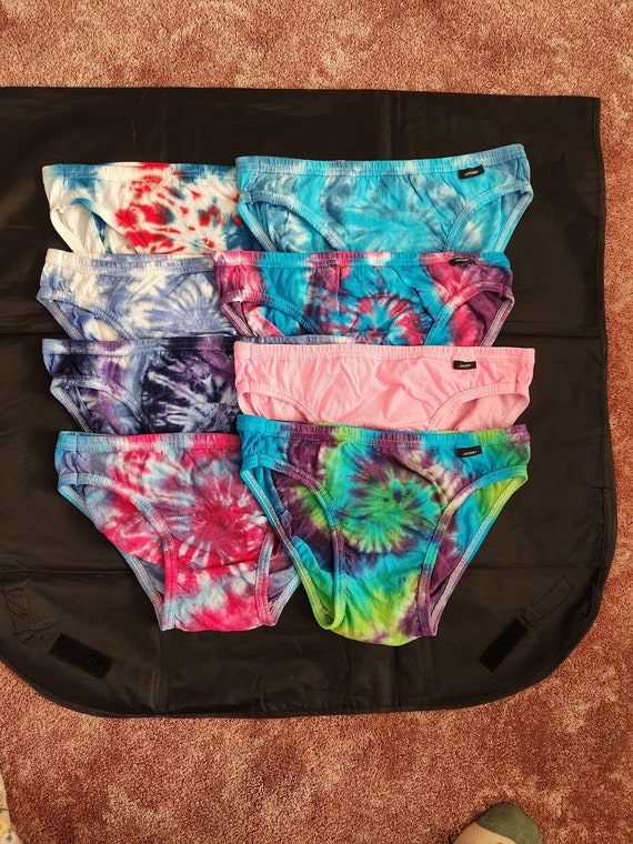 Men's Jockey Elance Bikini Size Medium 32-34 Tie Dye Underwear 