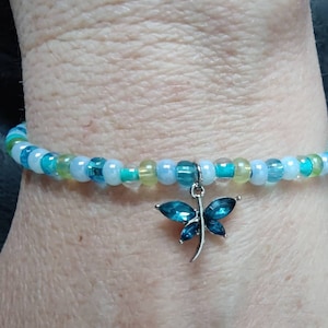 Turquoise butterfly bracelet