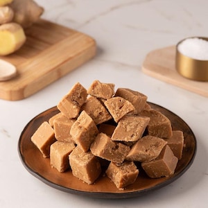 Stem ginger fudge gift bag. Ruby's award winning, handmade butter fudge. Assorted flavours.