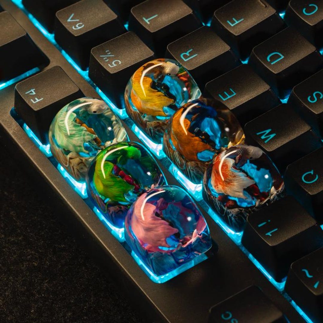 Keycap.koi Fish Artisan Keycap.custom Keycap, Esc Keycap, Custom Keycap ...