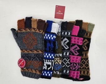 Fingerlose Alpaka Handschuhe, Rosa Fingerlose für Winter, Alpaka Handschuhe Erwachsenen, Winter Accessoires, Geschenk für sie
