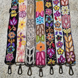 Peruanischer handgemachter Taschengurt, Taschenriemen, Gurtband, Bestickter Taschengurt, ethno Taschengurt , Geschenk für Sie, Fair Trade