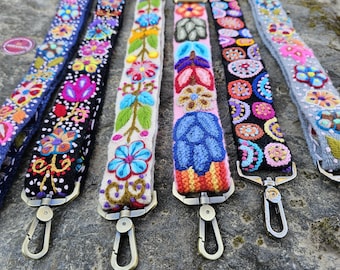 Peruvian handmade bag strap, Crossbodybag, embroideredbelts, Embroidered Handbag Strap, Purse Strap, Fair Trade, Christmas gift, for her