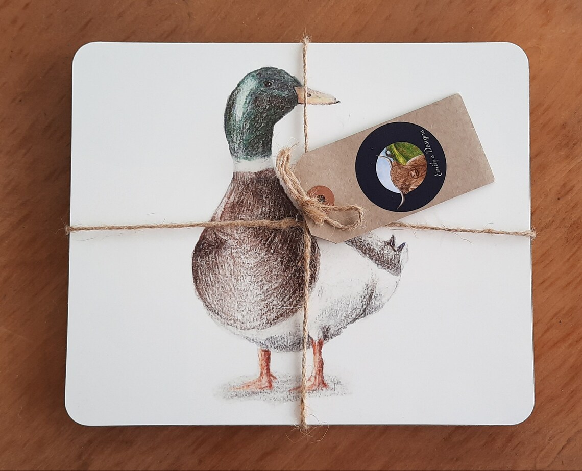 Mallard Duck Placemats pack of 4 Etsy