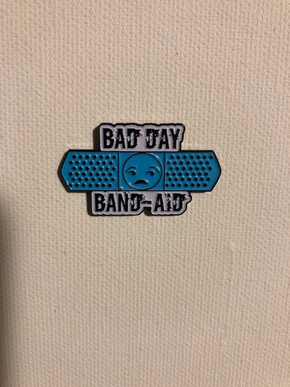 Bad Day Band Aid Enamel Pin Etsy