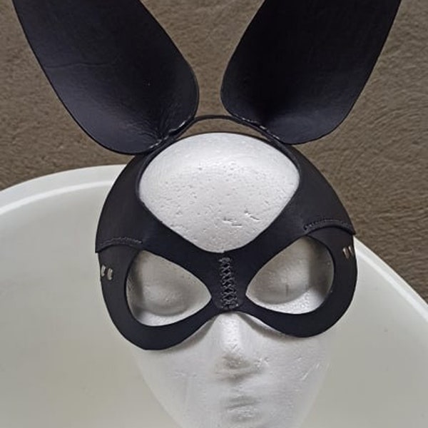 Leather Bunny Mask