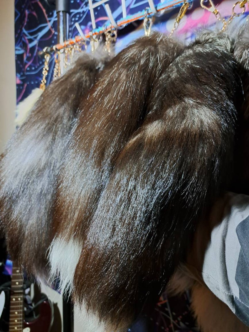 Assorted Fox Tails With Clips Etsy