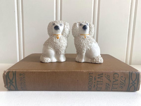 イギリス アンティーク スタッフォードシャードッグ マントルピース