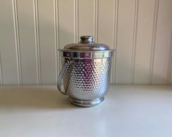 mcm ijsemmer vintage gehamerde champagne-emmer honingraat midcentury kitchenalia made in italy