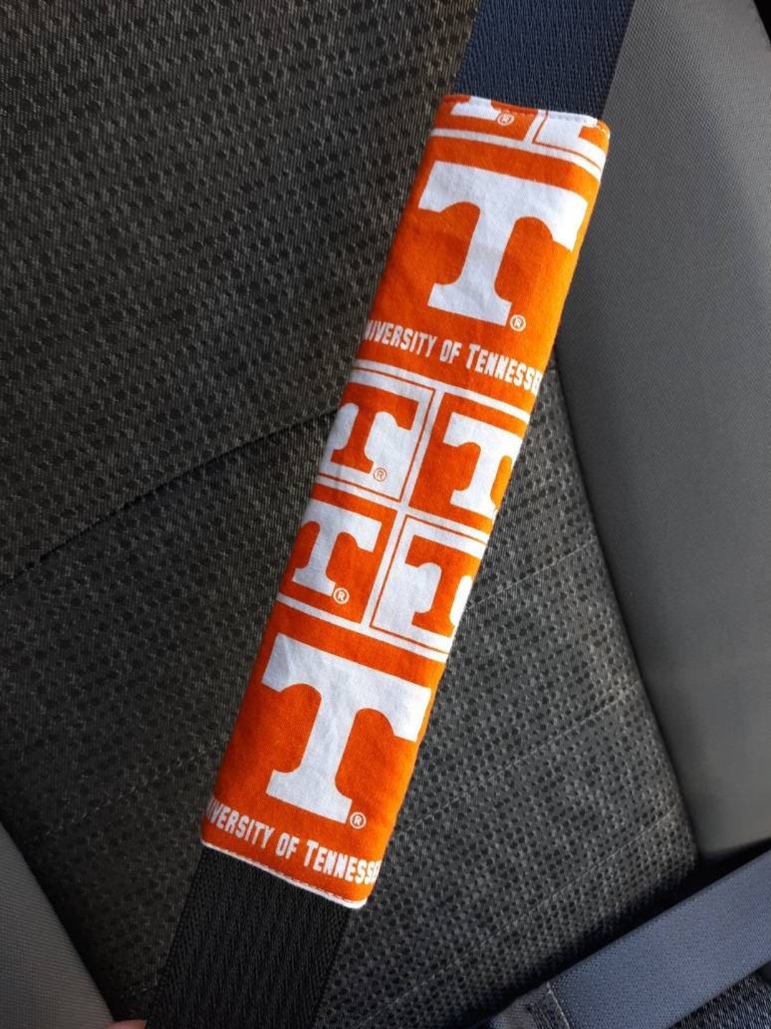 Seat Belt Cover Made With University of Tennessee Material, UT Seat Belt Pad, Car Accessories