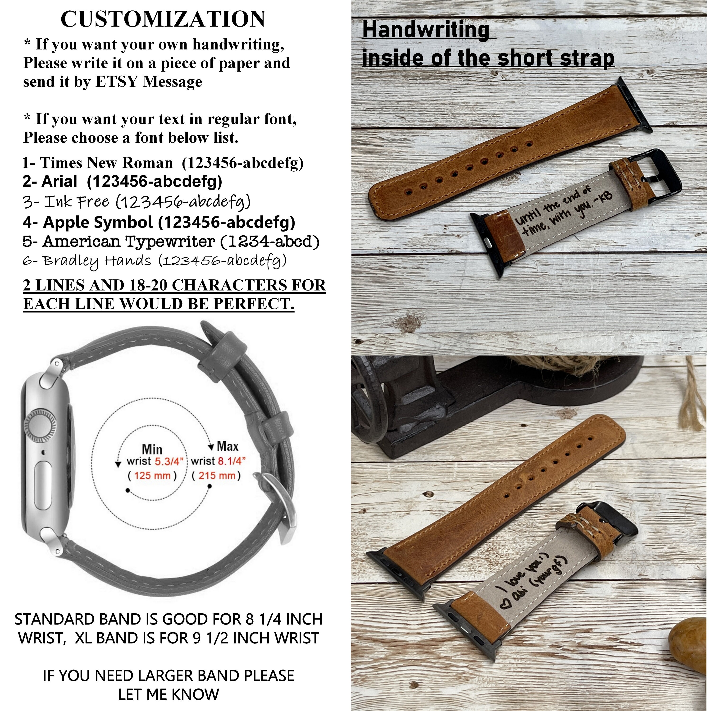Apple Watch Band, Apple Watch Leather Band, 38mm, 40mm, 42mm, 44mm 
