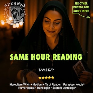 Same Hour Tarot Reading | Urgent Psychic Reading Within the Hour, Fast Clairvoyant Insight Into Love, Career, Energy or Life Questions Today