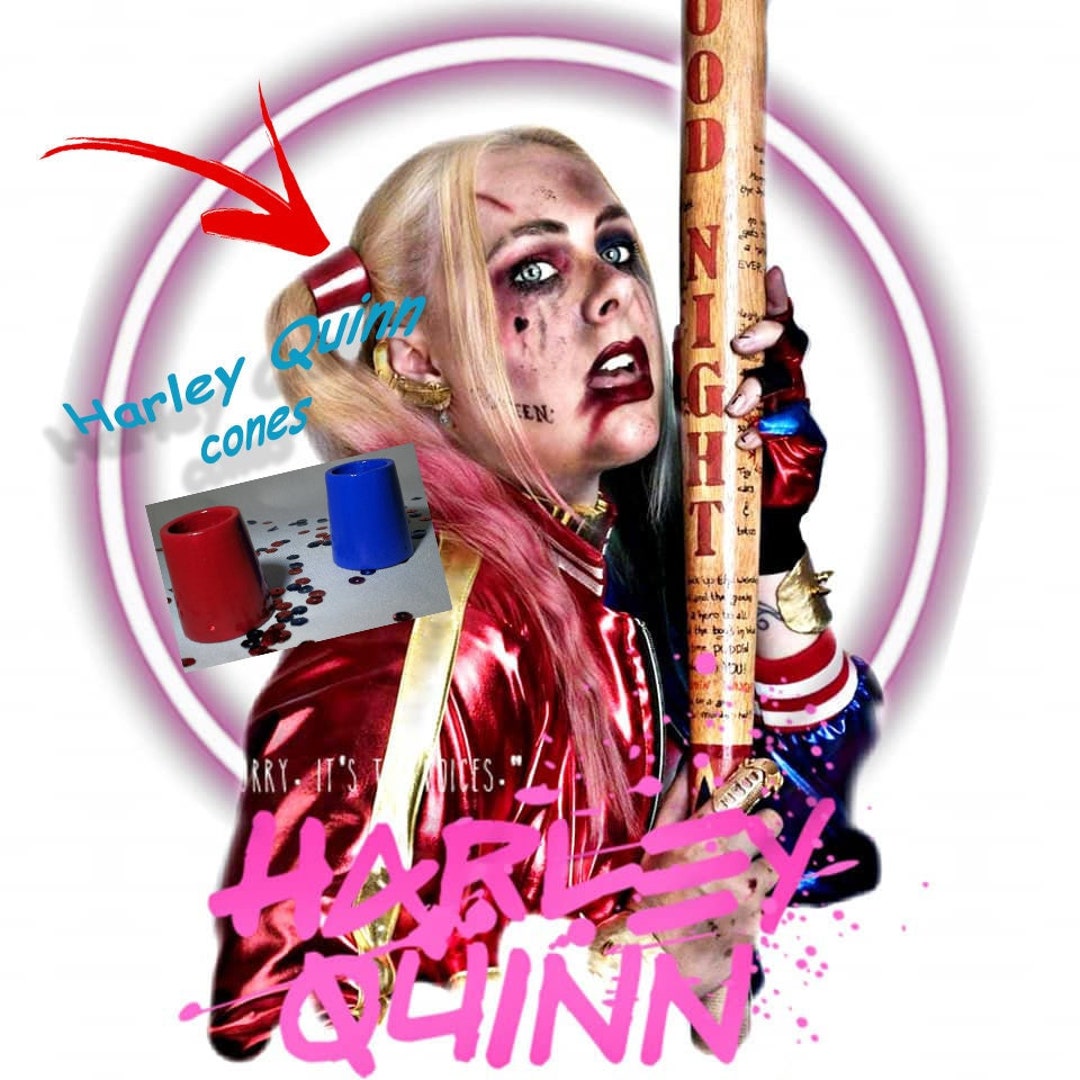 Harley Quinn Hair Cones. Etsy