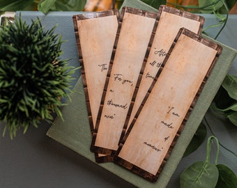 I Am Made Of Memories Laminated Bookmark, Song of Achilles Quote