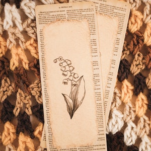 Birth Flower Bookmark, Laminated, Double-Sided image 6