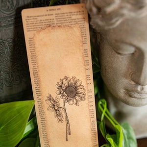 Birth Flower Bookmark, Laminated, Double-Sided image 8