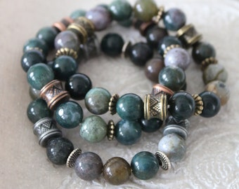 Delilah Jasper bead bracelets