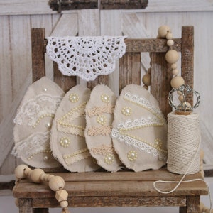 ufs de Pâques rustiques (lot de 4)