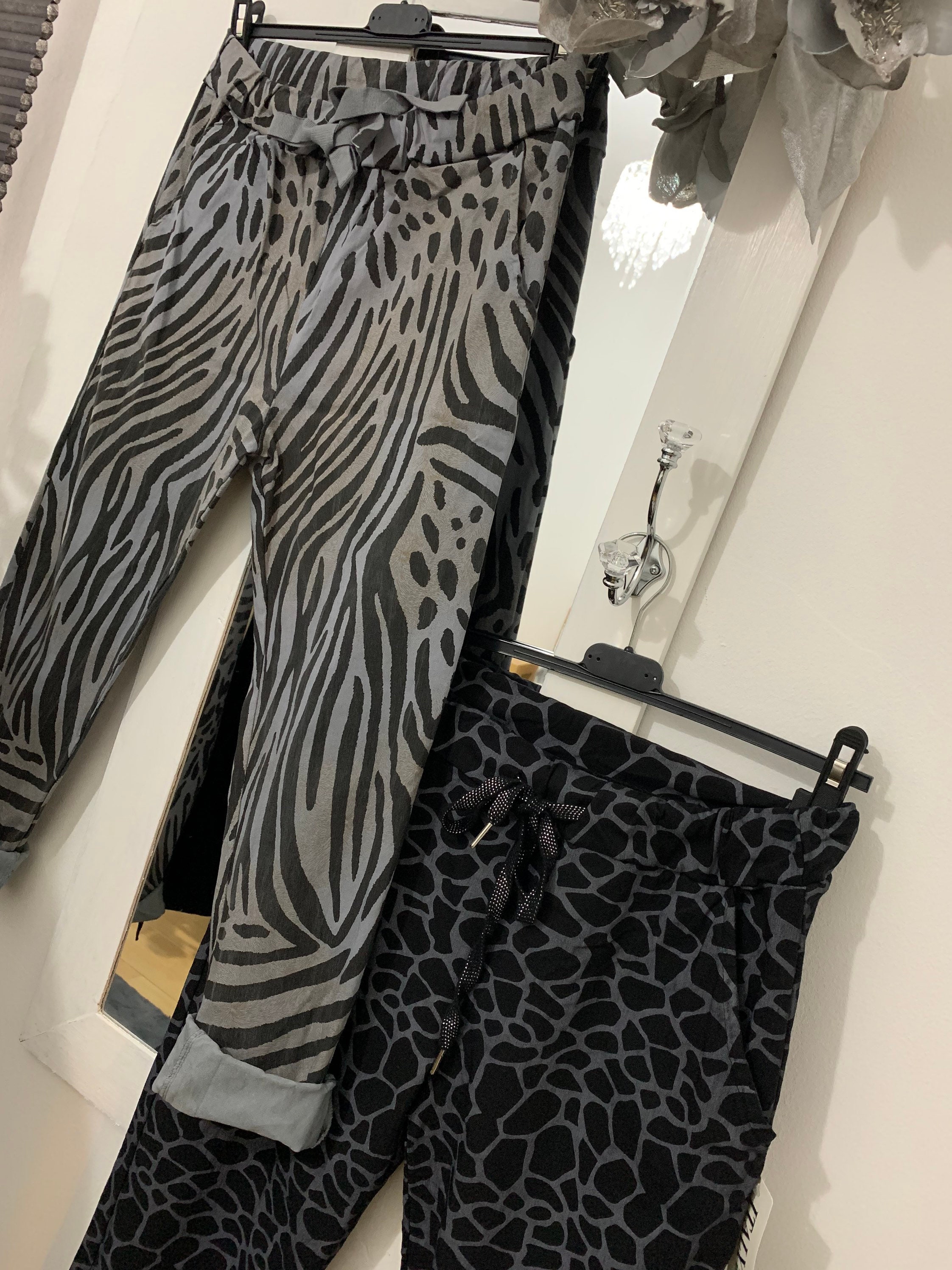 Made in Italy Magic Pants Animal Print Super Stretch Etsy Made in Italy Magic Pants Animal Print Super Stretch Etsy