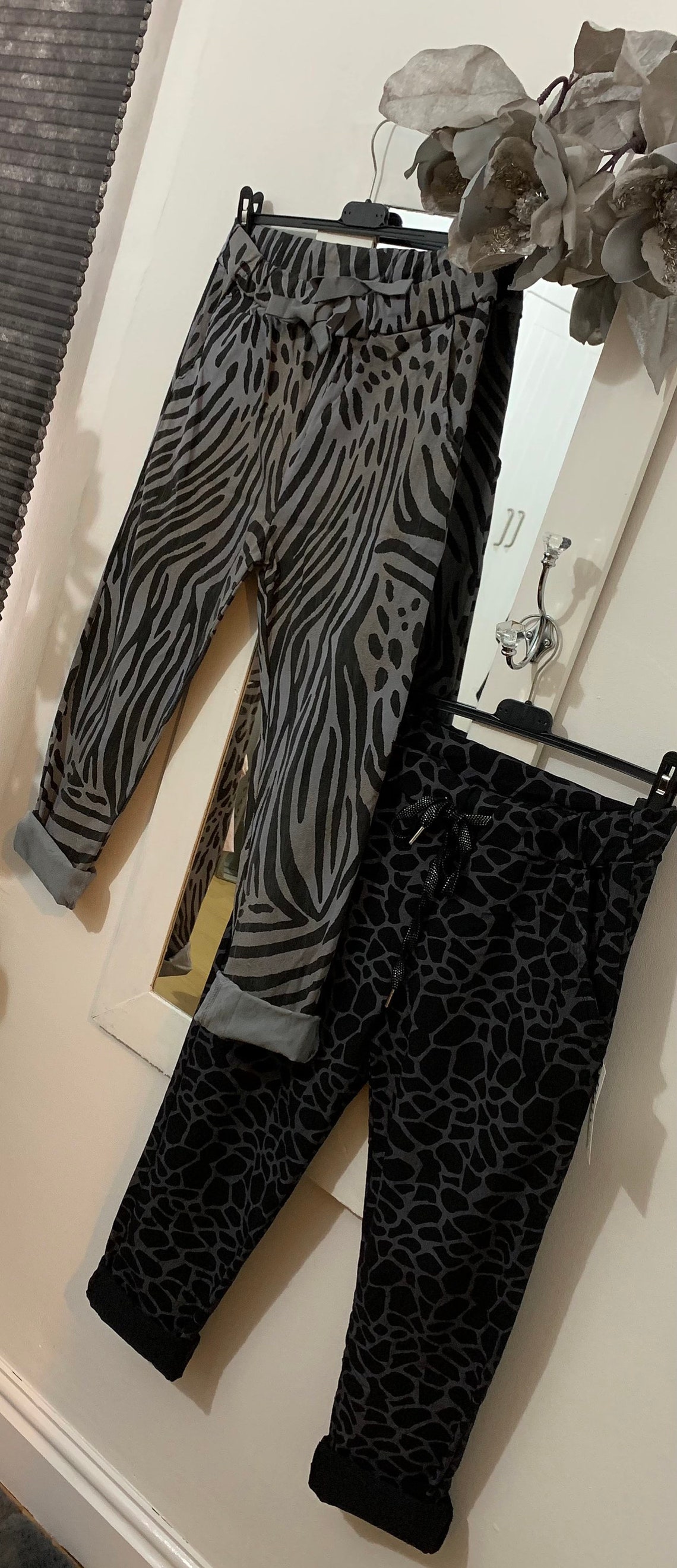 Made in Italy Magic Pants Animal Print Super Stretch Etsy