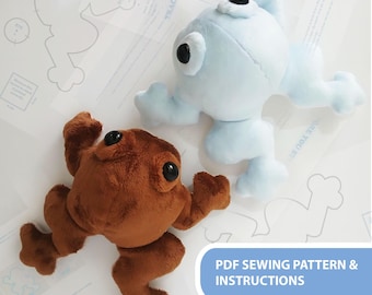 Frog Plushie Pattern and Instructions