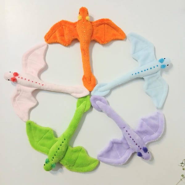 Custom Flying Dragon Plushie - Pocket Sized